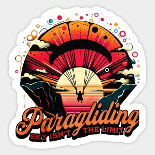 Paragliding Sky isn't the Limit Design Sticker